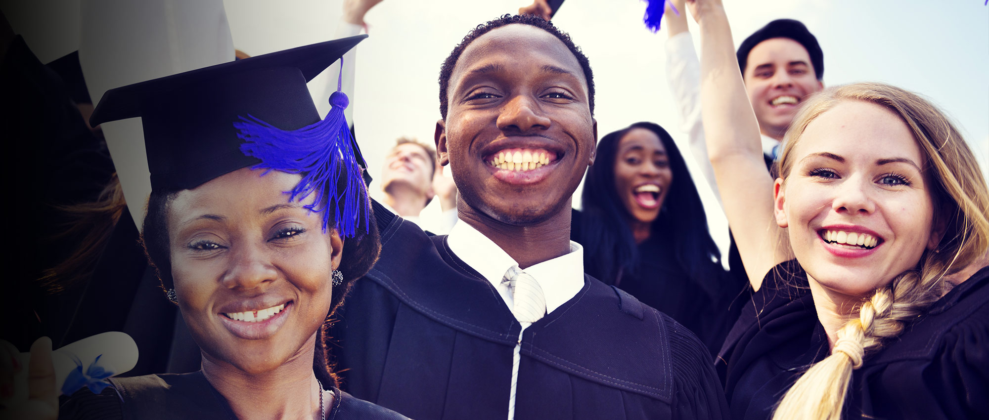 Recent graduates celebrating