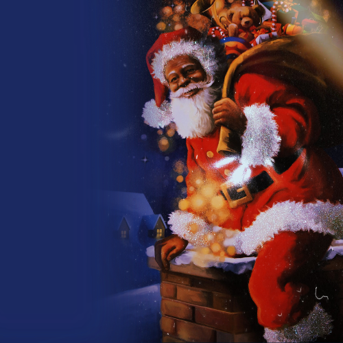 Blue Santa