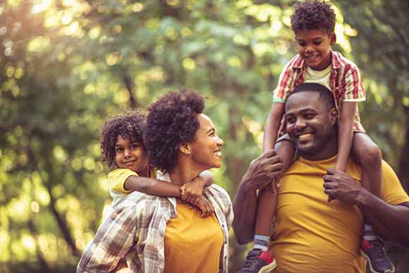 Black Family Photo