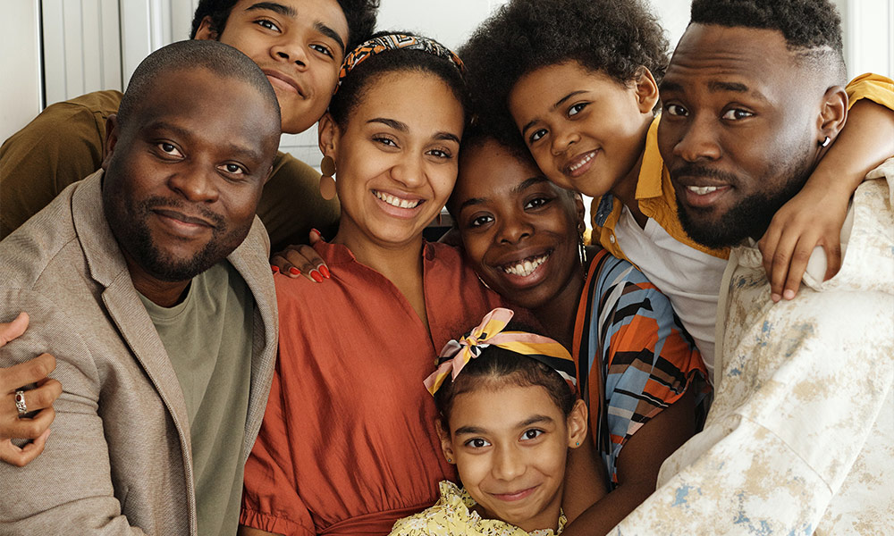 Multi-generational Black family